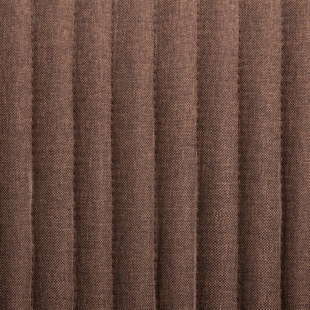 Dining chairs 2 pcs. Brown fabric