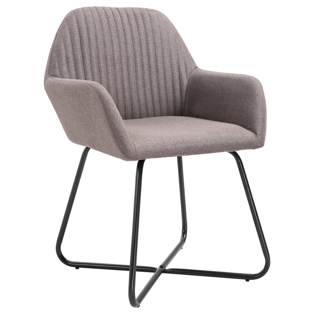 Dining Chairs 2 pcs. Taupe Fabric