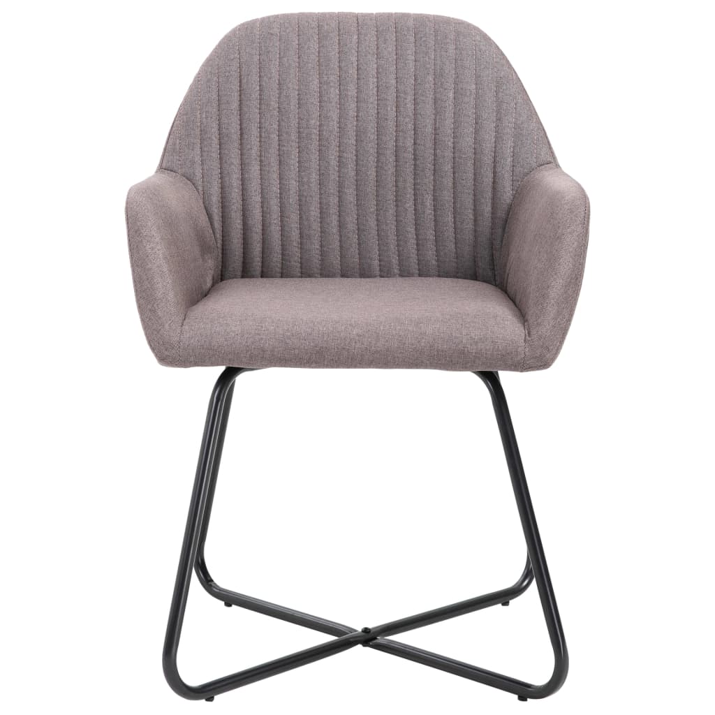 Dining Chairs 2 pcs. Taupe Fabric