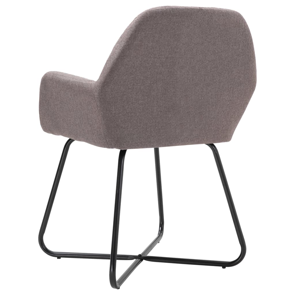 Dining Chairs 2 pcs. Taupe Fabric