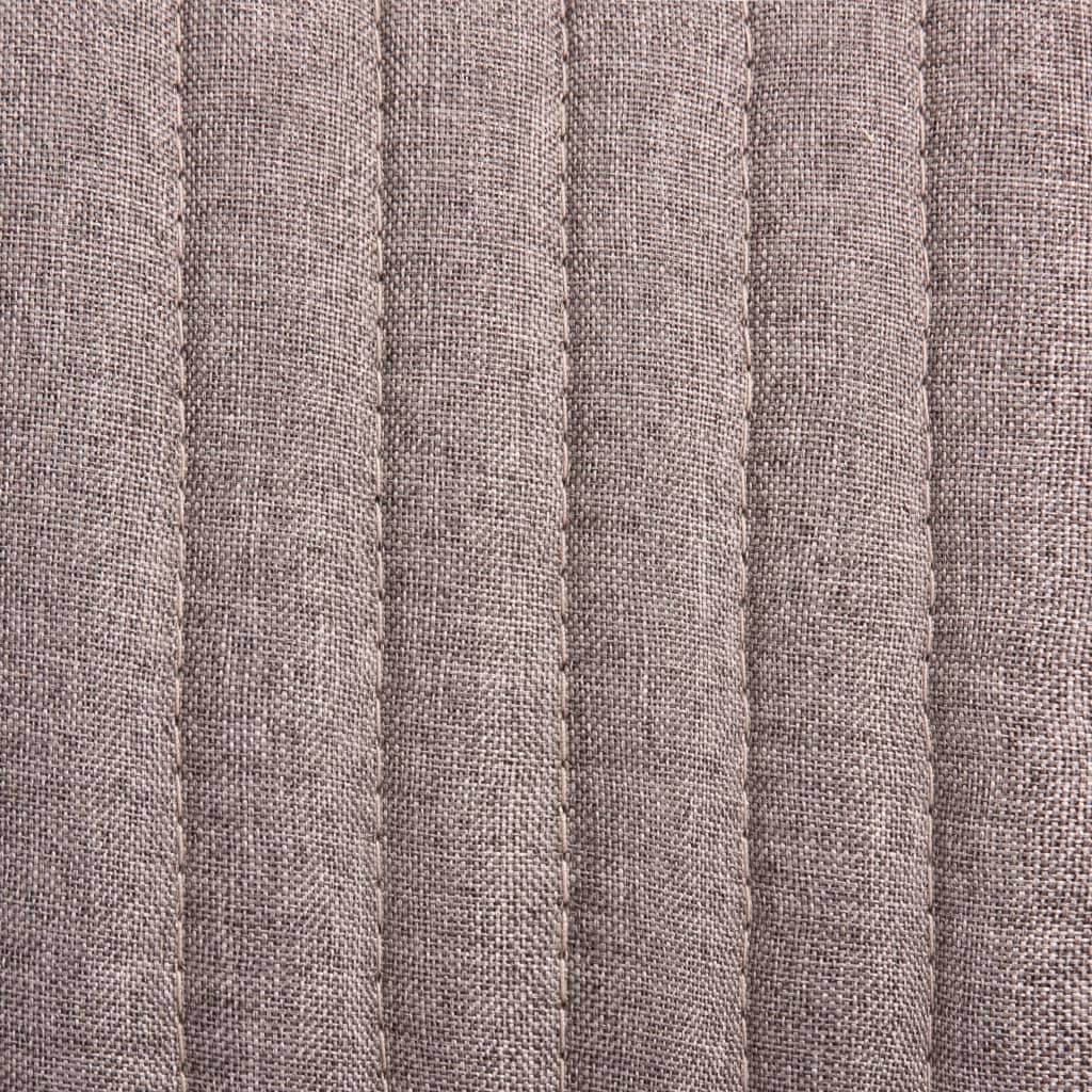 Dining Chairs 2 pcs. Taupe Fabric
