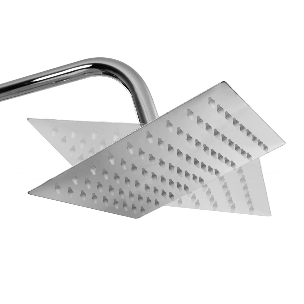Double head shower set with hand shower stainless steel