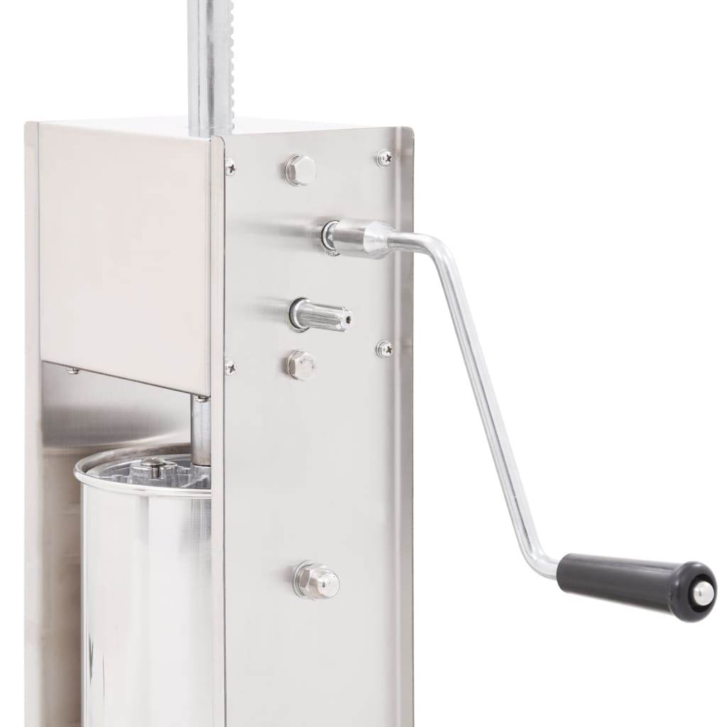 Manual Sausage Filler Silver 5 L Stainless Steel