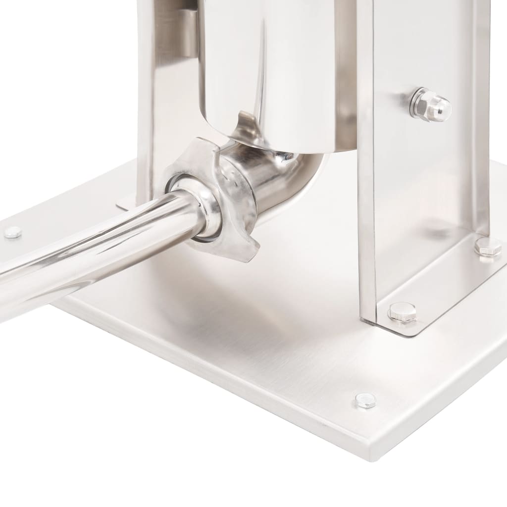 Manual Sausage Filler Silver 5 L Stainless Steel