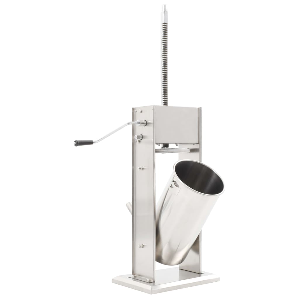Manual Sausage Filler Silver 15 L Stainless Steel