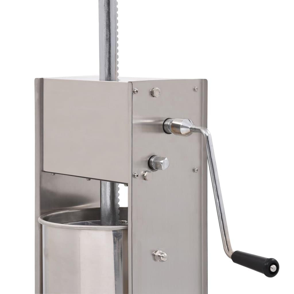 Manual Sausage Filler Silver 15 L Stainless Steel