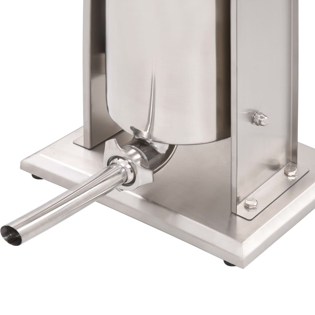 Manual Sausage Filler Silver 15 L Stainless Steel