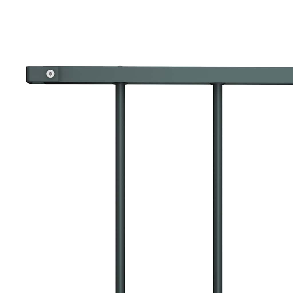 Zaunelement Pulverbeschichteter Stahl 1,7x1,25 m Anthrazit