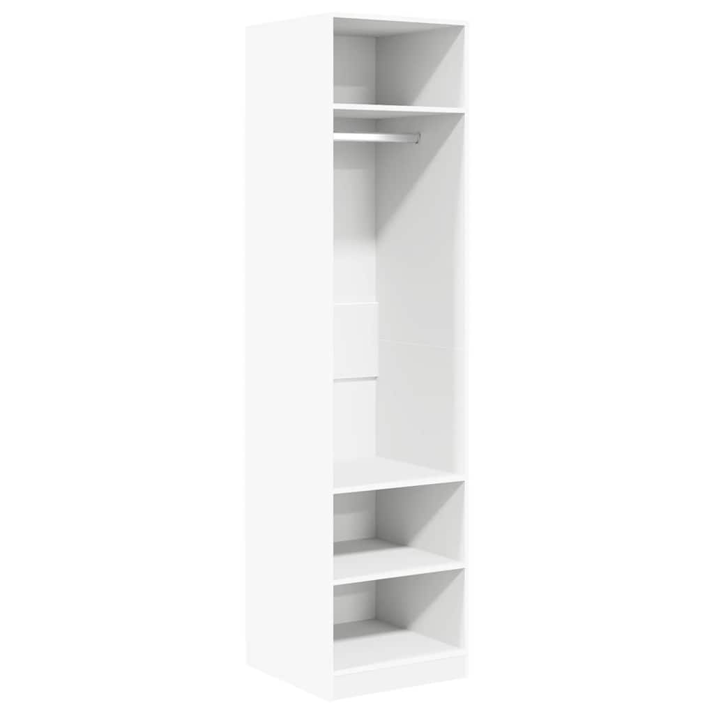 Kleiderschrank Weiß 50x50x200 cm Holzwerkstoff