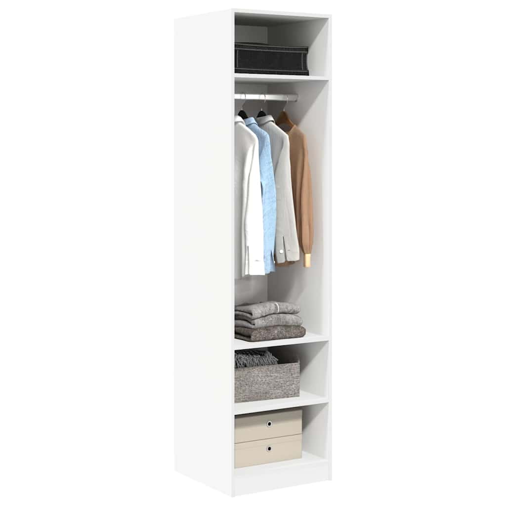 Kleiderschrank Weiß 50x50x200 cm Holzwerkstoff