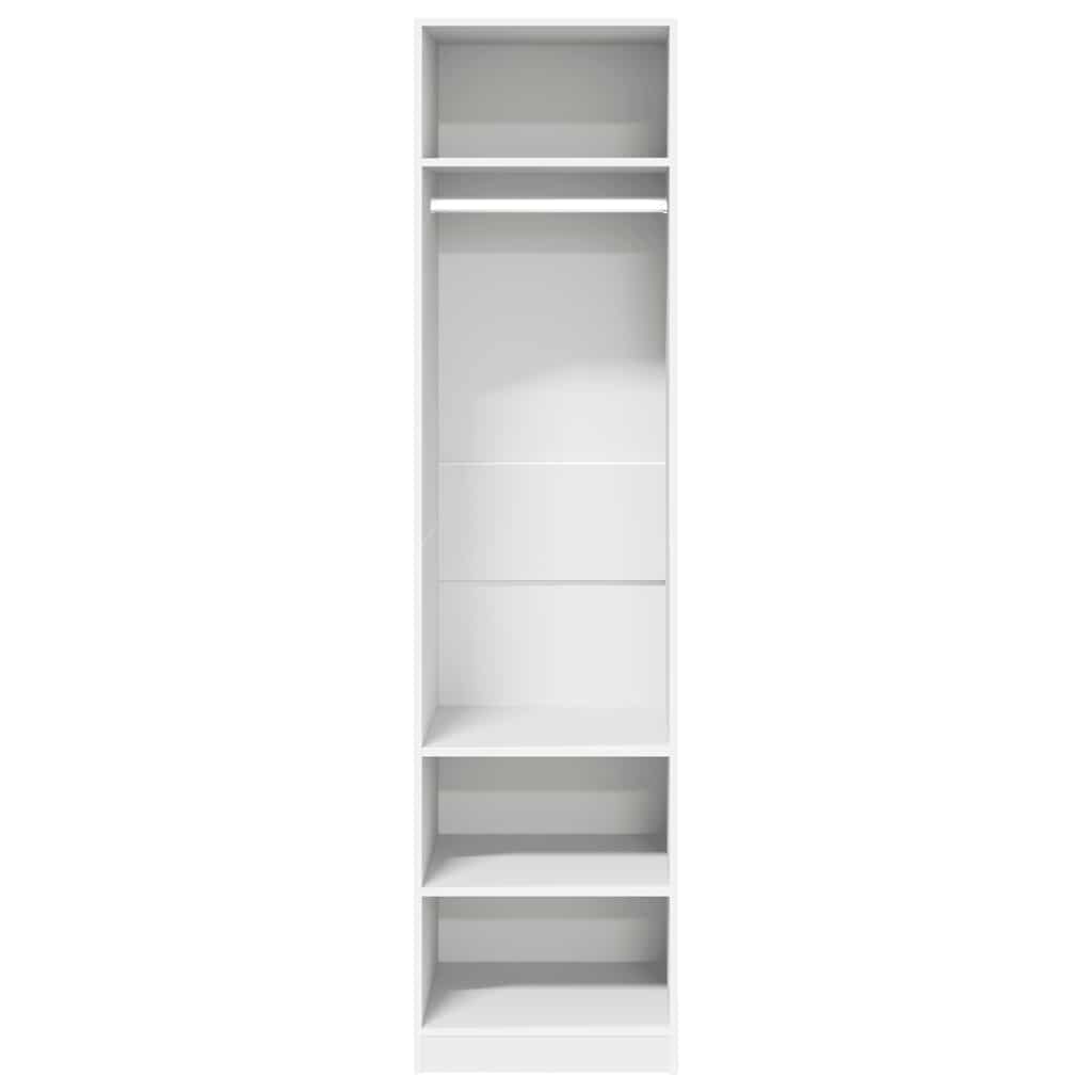 Kleiderschrank Weiß 50x50x200 cm Holzwerkstoff