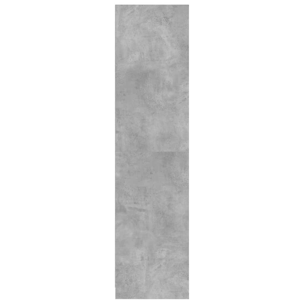 Kleiderschrank Betongrau 50x50x200 cm Holzwerkstoff
