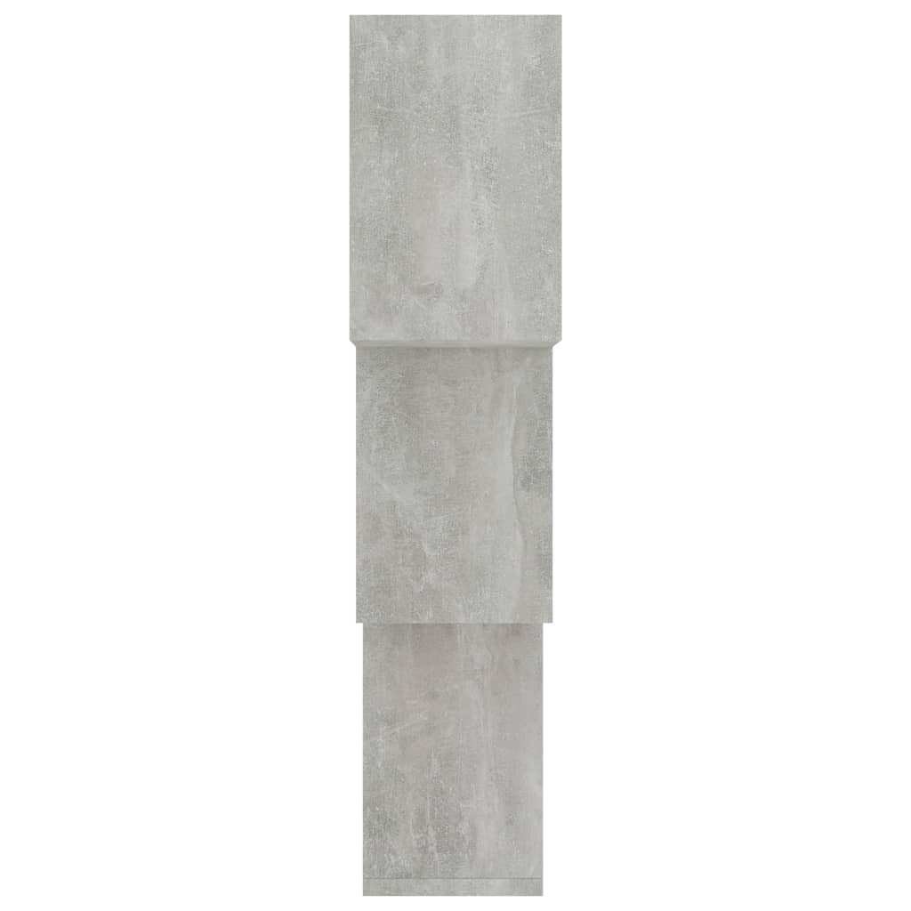 Cube Wall Shelves Concrete Grey 68x15x68 cm Wood Material