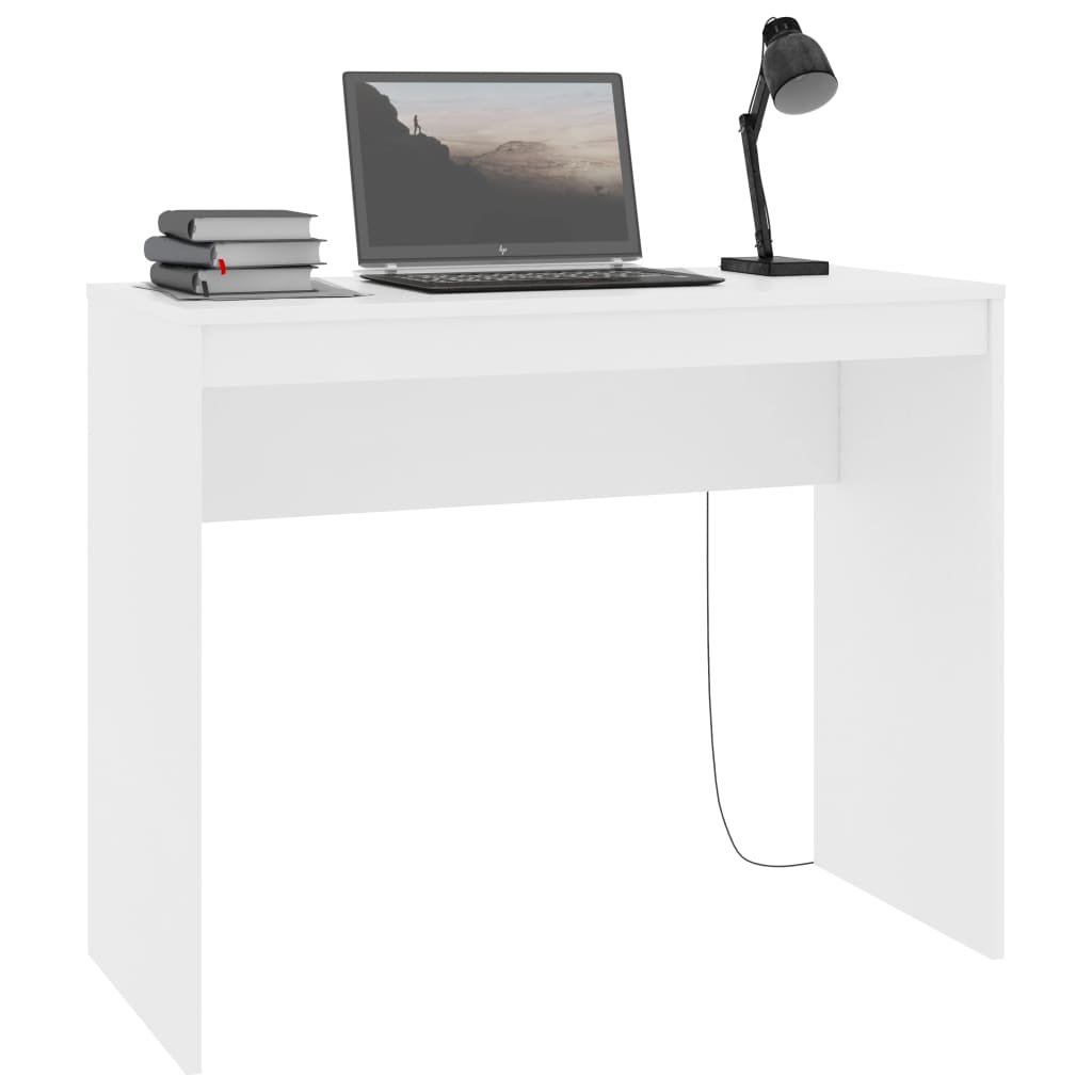 Desk White 90×40×72 cm Wood Material
