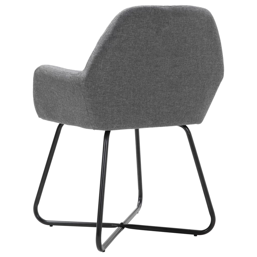 Dining chairs 4 pcs. Dark grey fabric