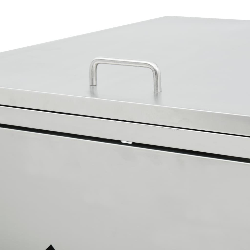 Mülltonnenbox für 4 Tonnen 240 L Edelstahl