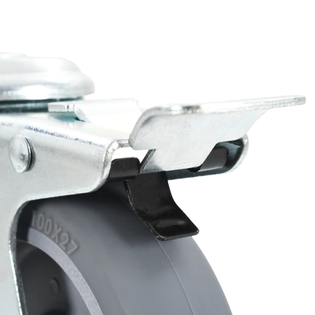 32 swivel castors with bolt hole 100 mm