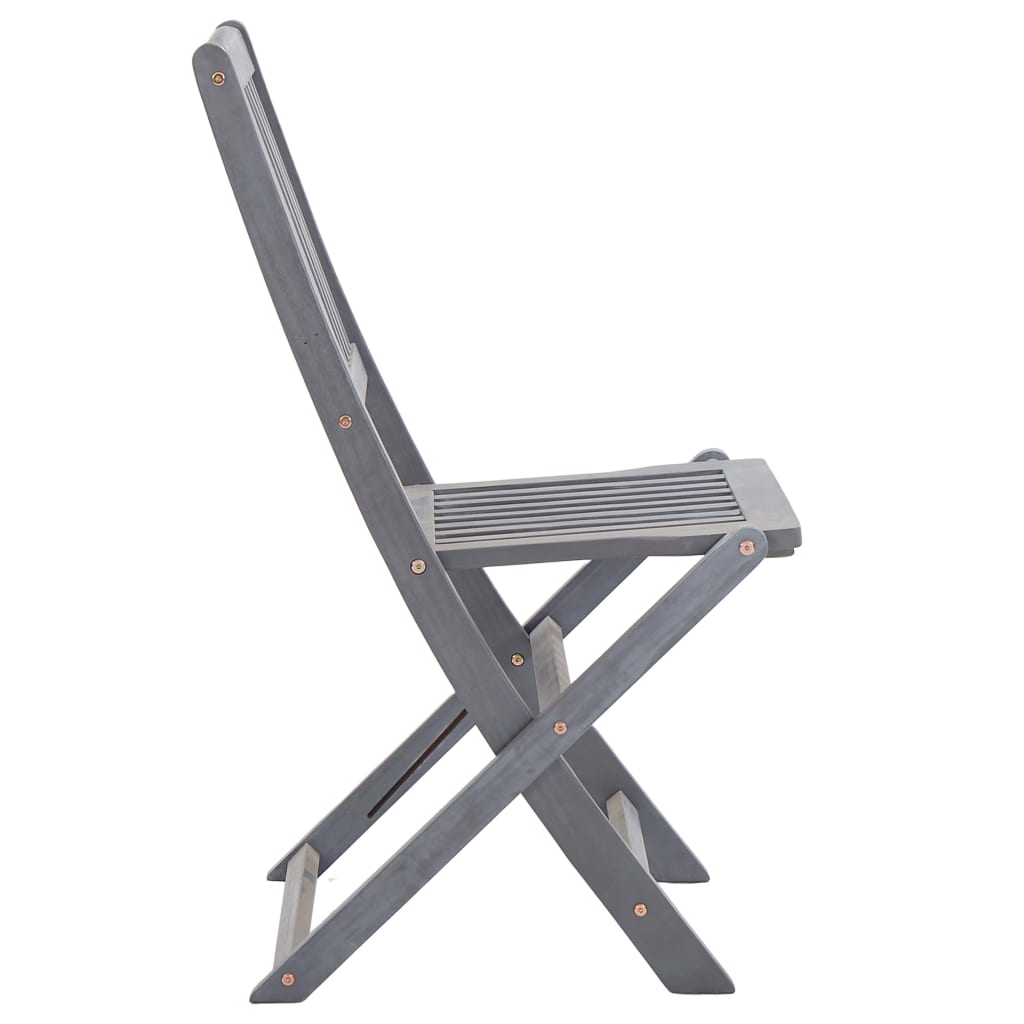 Folding garden chairs 4 pcs. Solid wood acacia