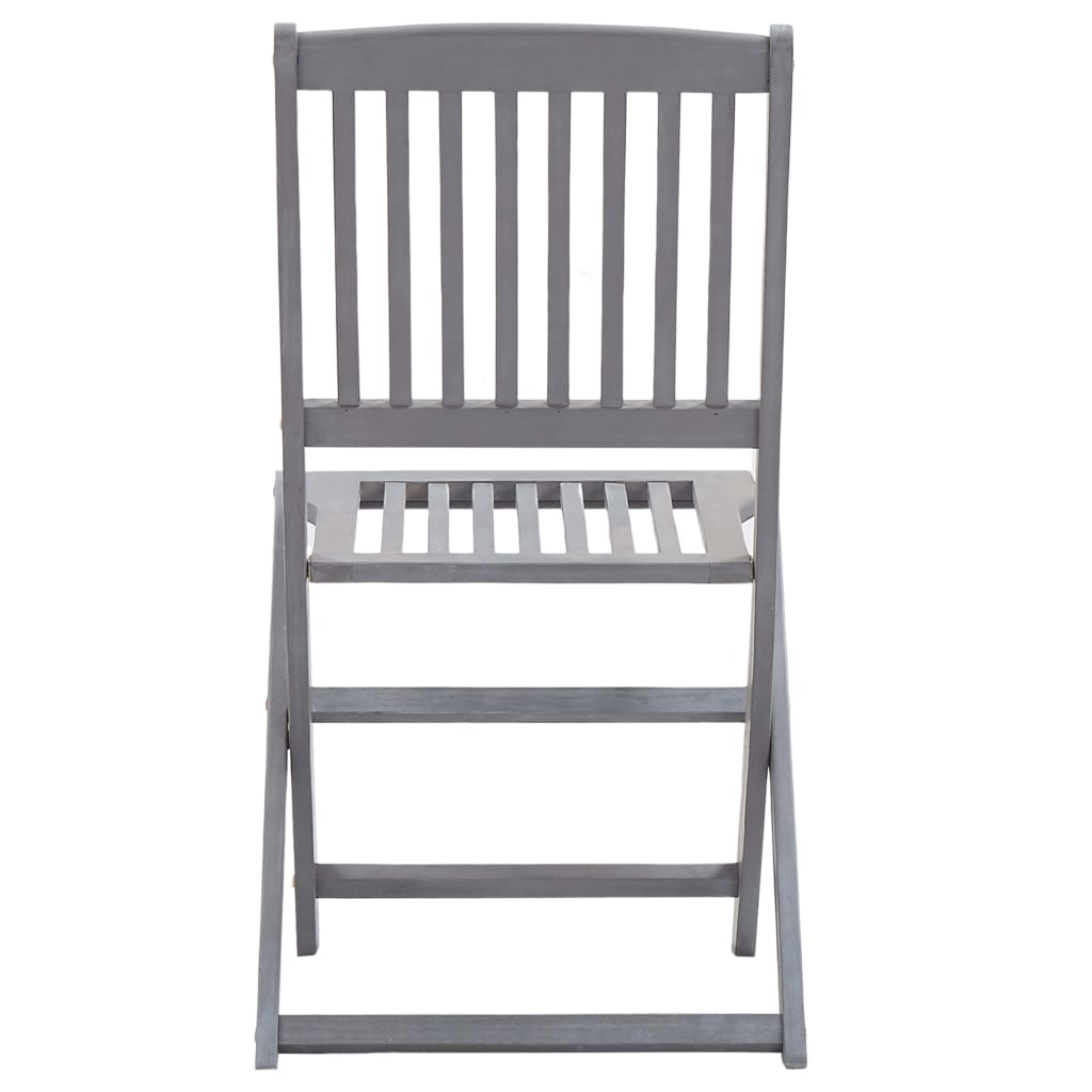 Folding garden chairs 4 pcs. Solid wood acacia