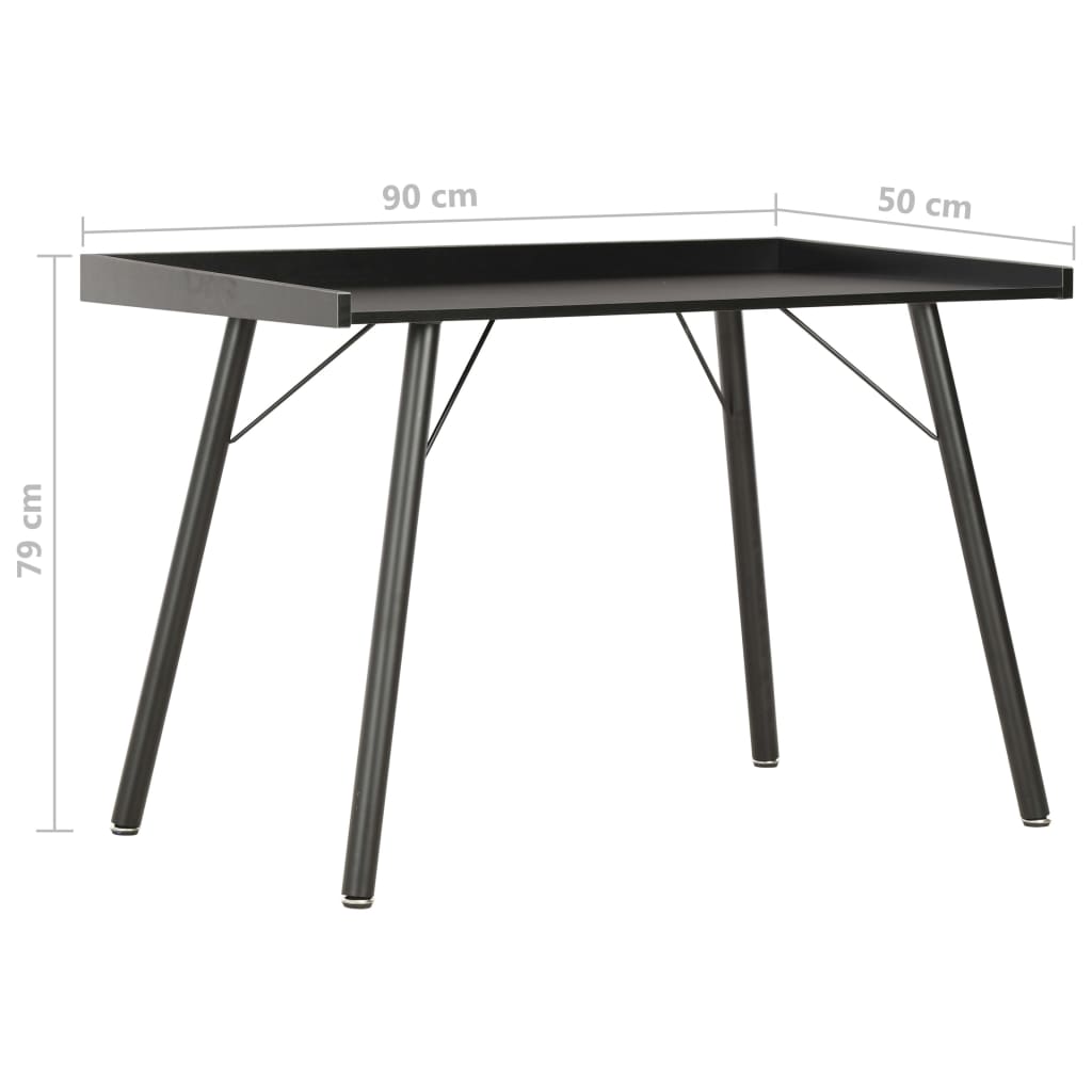 Desk Black 90×50×79 cm