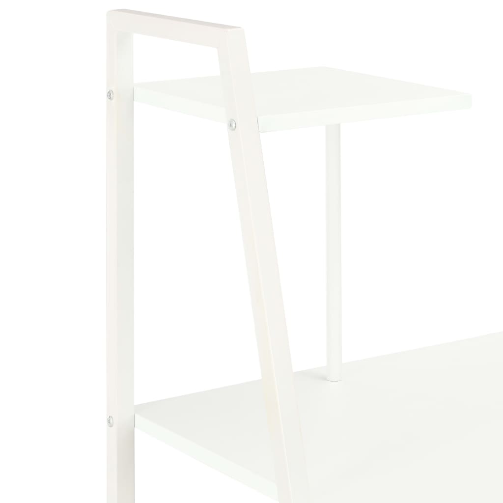 Desk with shelf unit white 102×50×117 cm
