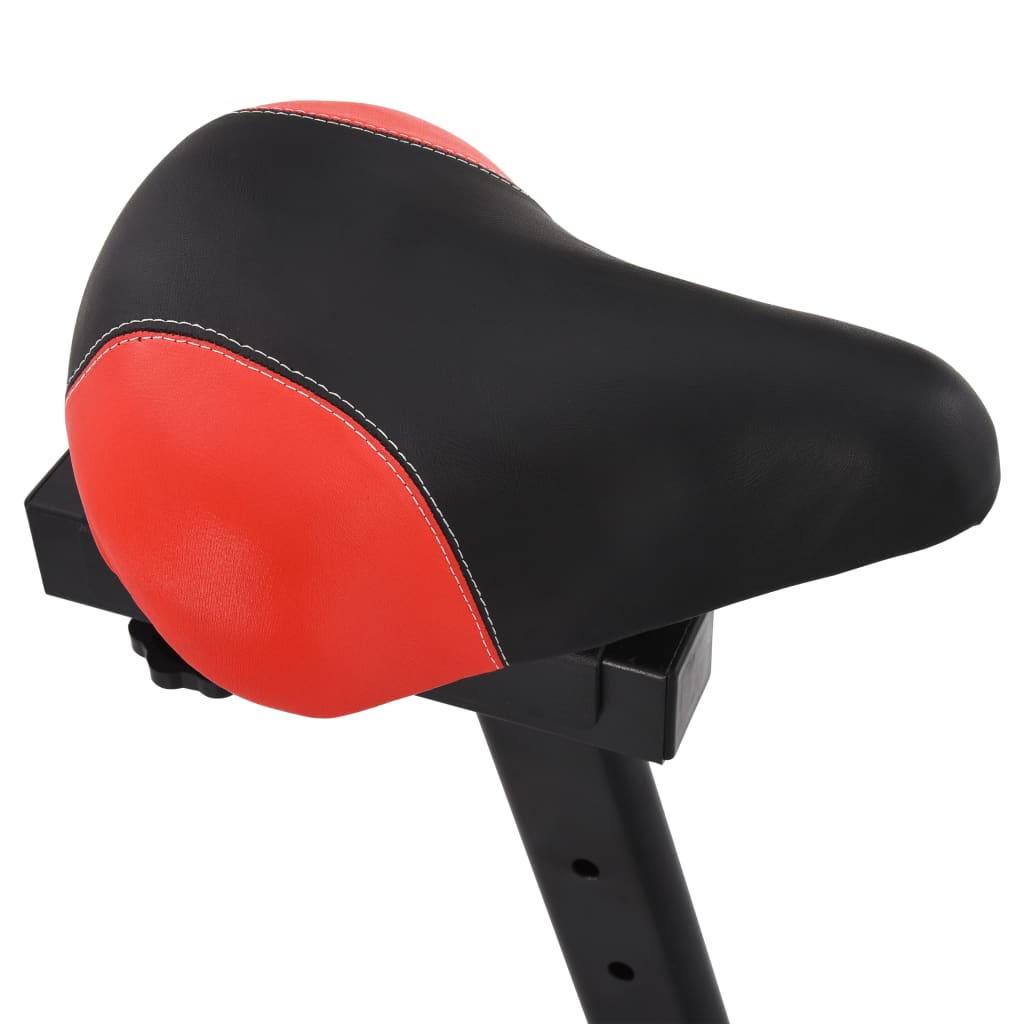 Exercise Bike with Heart Rate Monitor White and Red