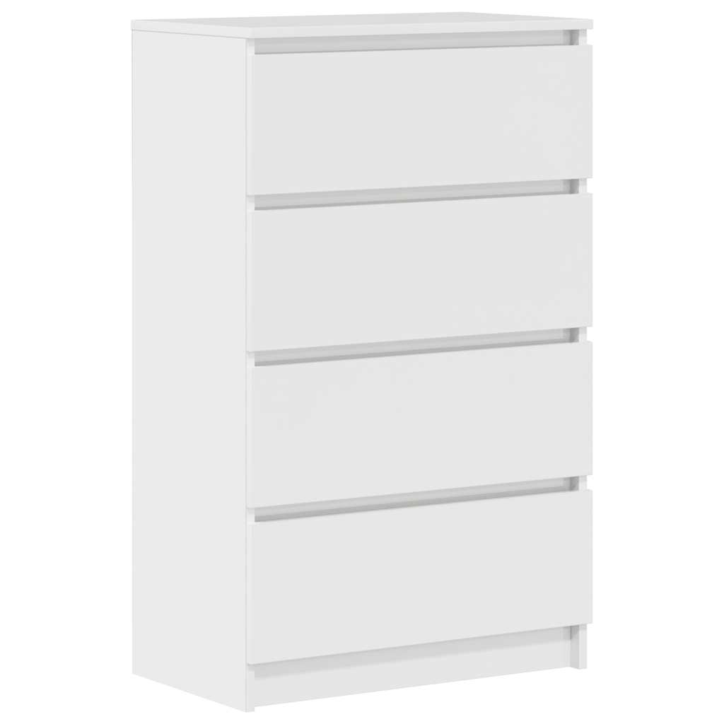 Sideboard Hochglanz-Weiß 60x35x98,5 cm Holzwerkstoff