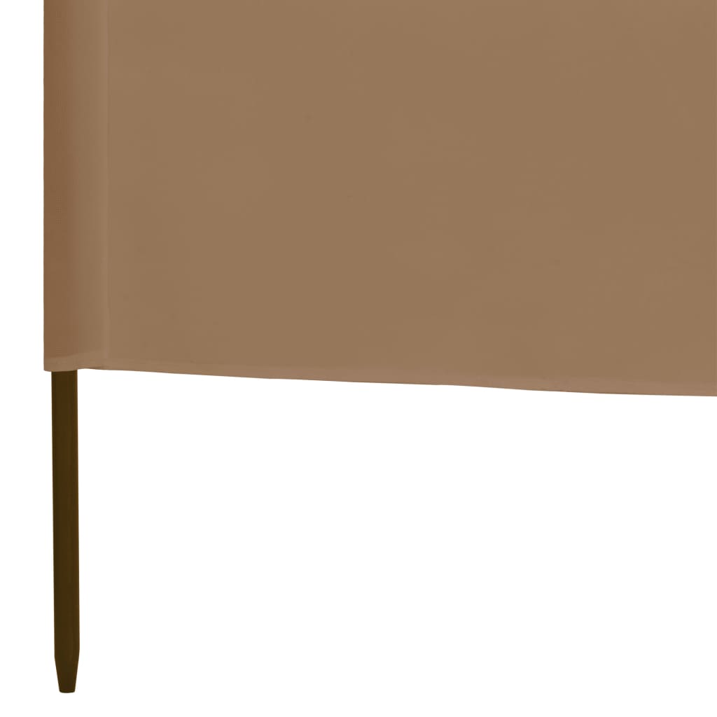 3-piece windbreak fabric 400 x 80 cm Taupe