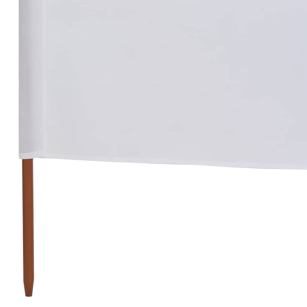 6-teiliges Windschutzgewebe 800 x 120 cm Sandweiß
