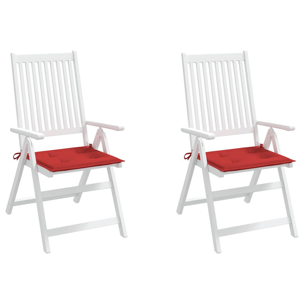 Gartenstuhl-Kissen 2 Stk. Rot 50x50x4 cm Oxford-Gewebe