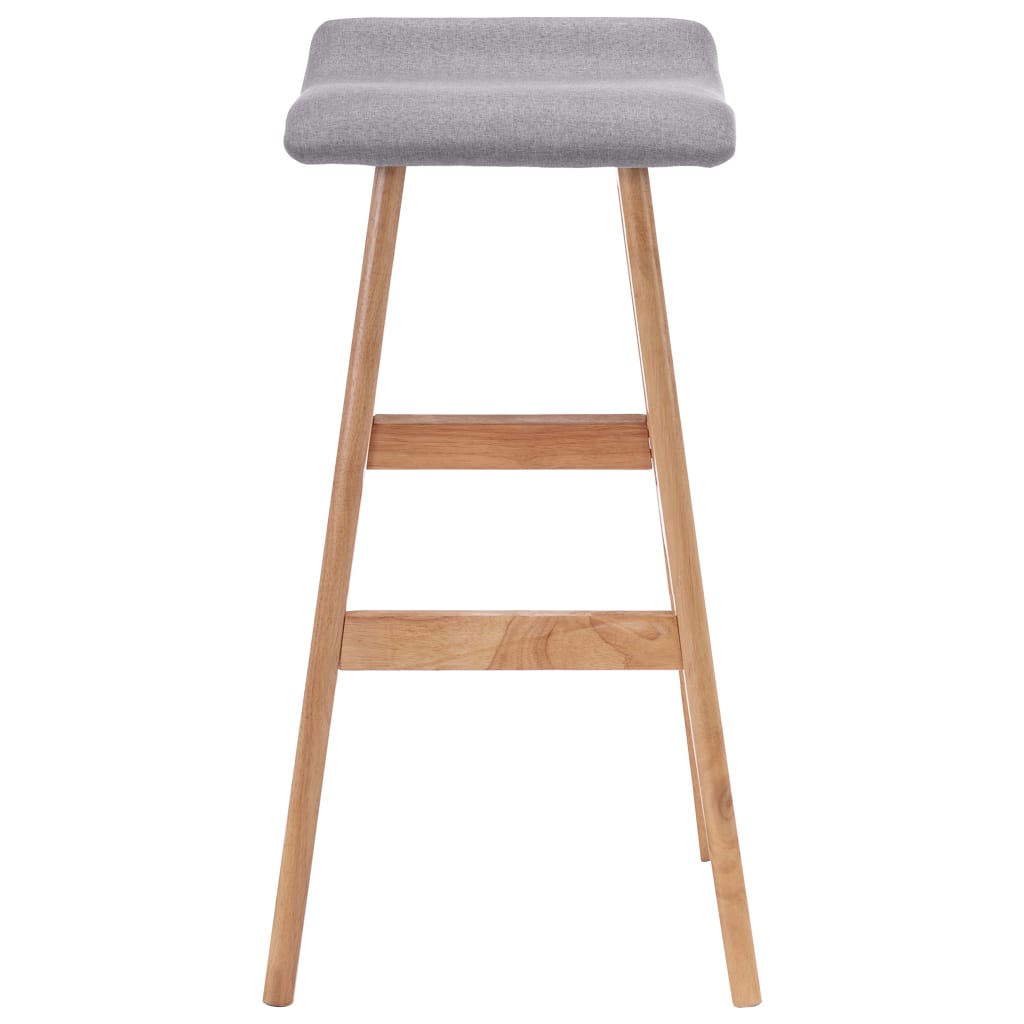 Barhocker Hellgrau Stoff
