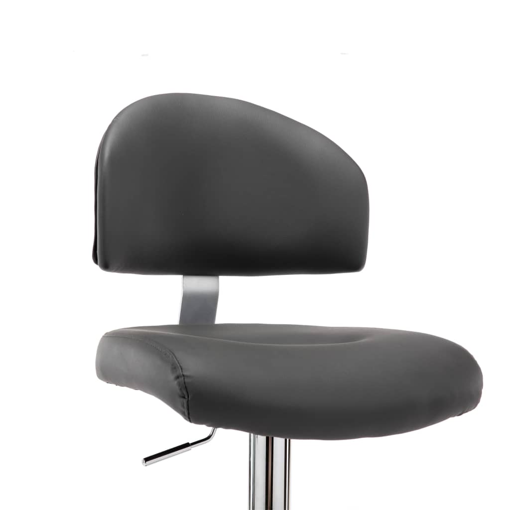 Barhocker Grau Kunstleder
