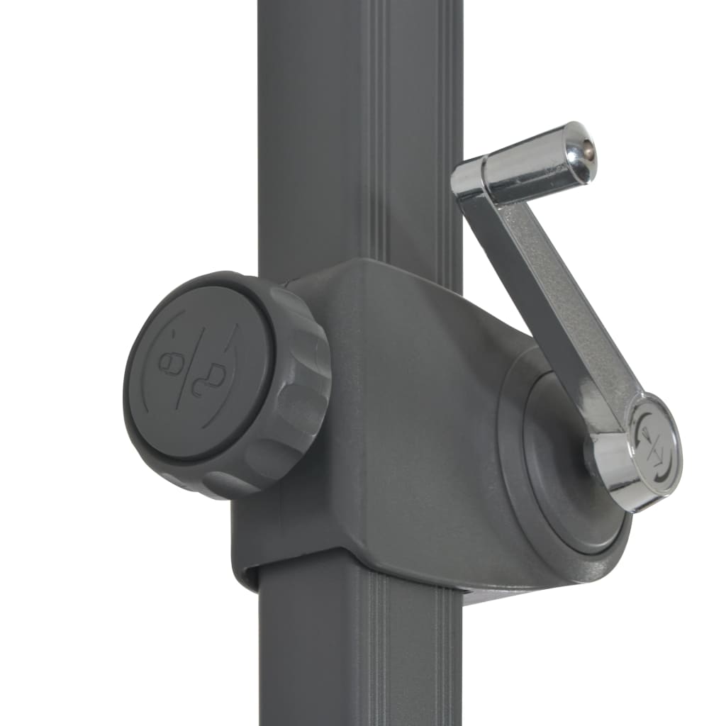 Ampelschirm mit Aluminium-Mast 300 cm Azurblau