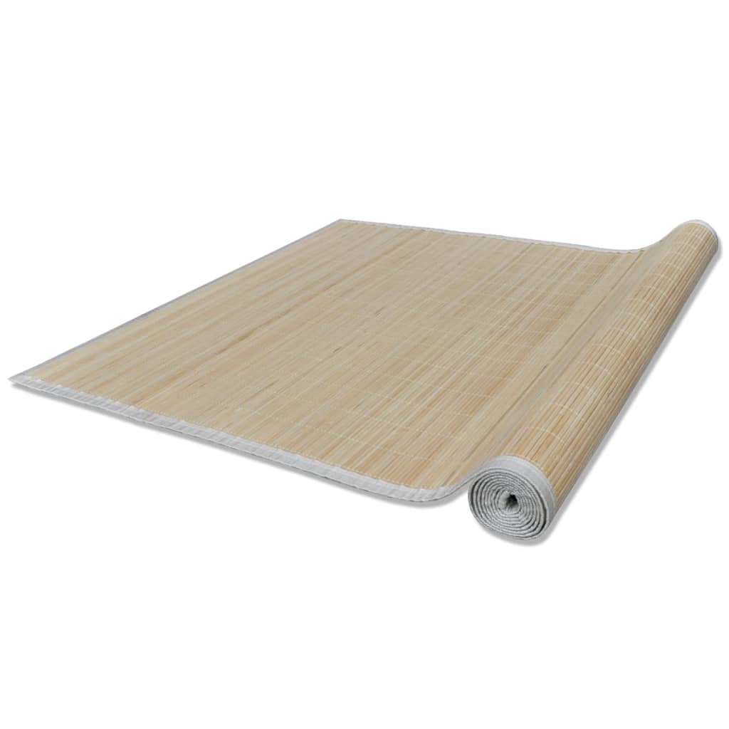 Bamboo rugs 4 pieces rectangular natural 120x180 cm