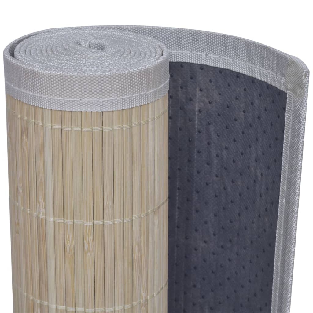 Bamboo rugs 4 pieces rectangular natural 120x180 cm