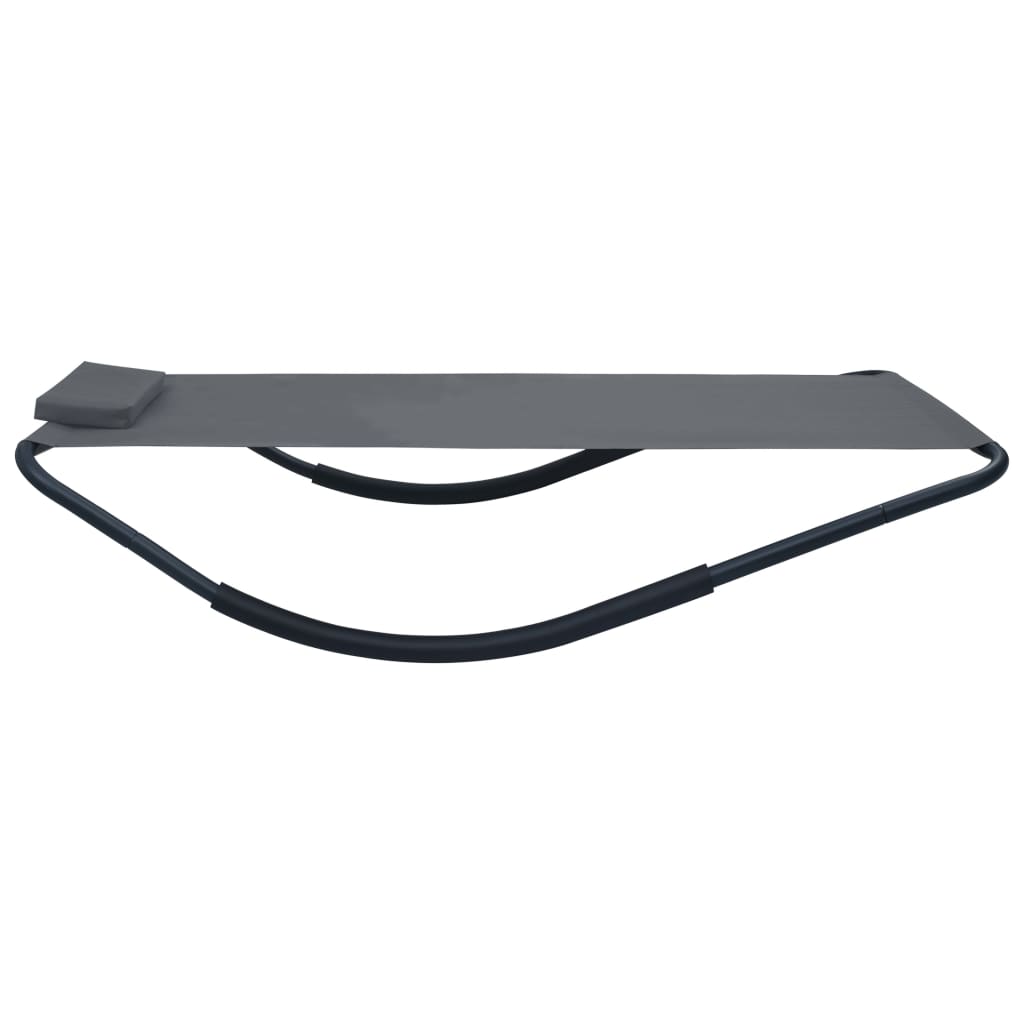 Garden Bed Grey 200 x 90 cm Steel