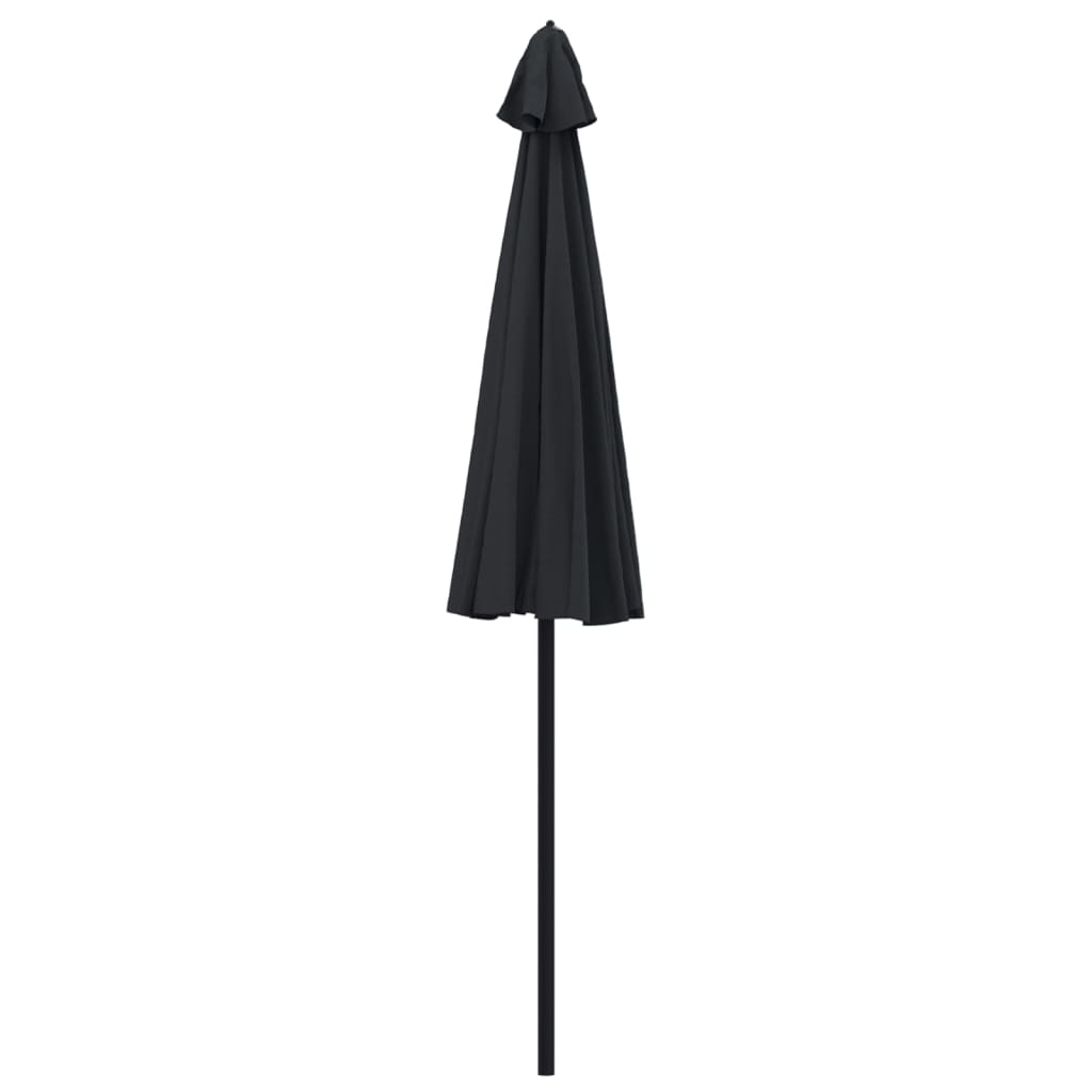 Sonnenschirm mit Aluminium-Mast 270 cm Schwarz