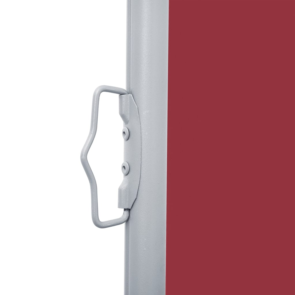 Extendable Side Awning Red 140 x 1000 cm