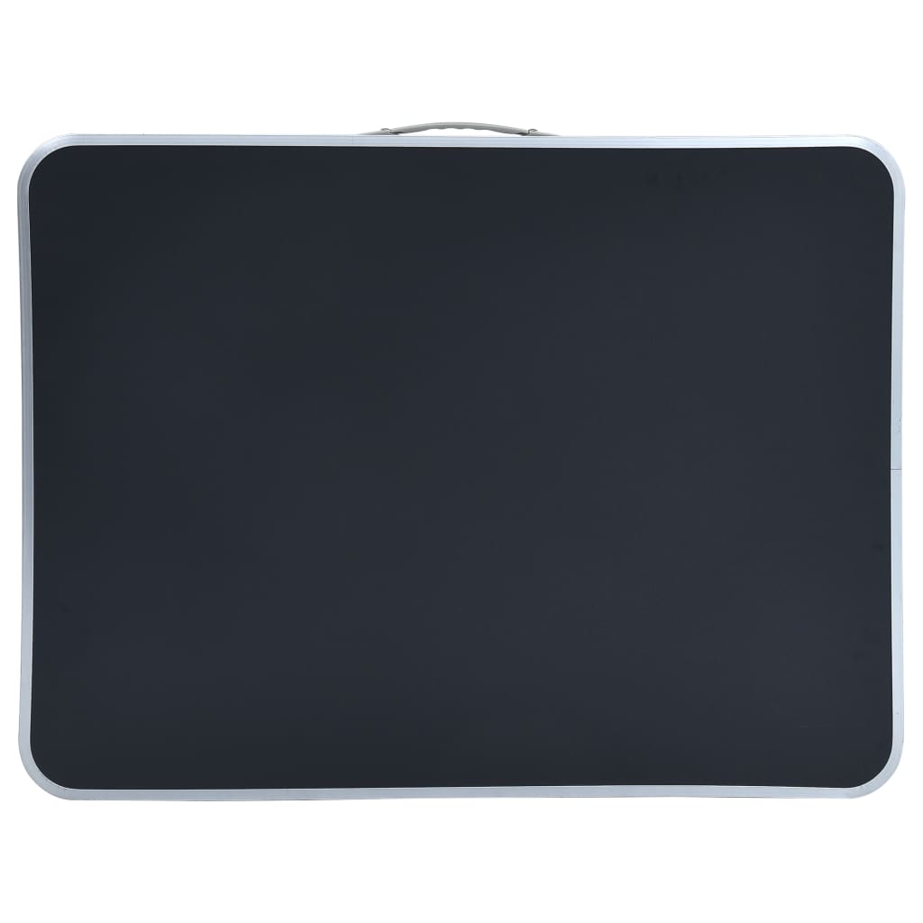 Campingtisch mit Metallgestell Klappbar 80x60 cm Grau