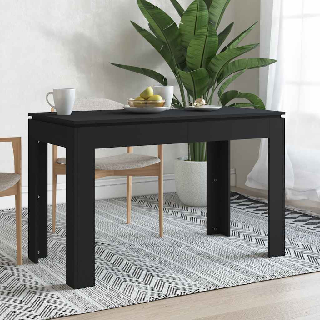 Esstisch Schwarz 120x60x76 cm Holzwerkstoff