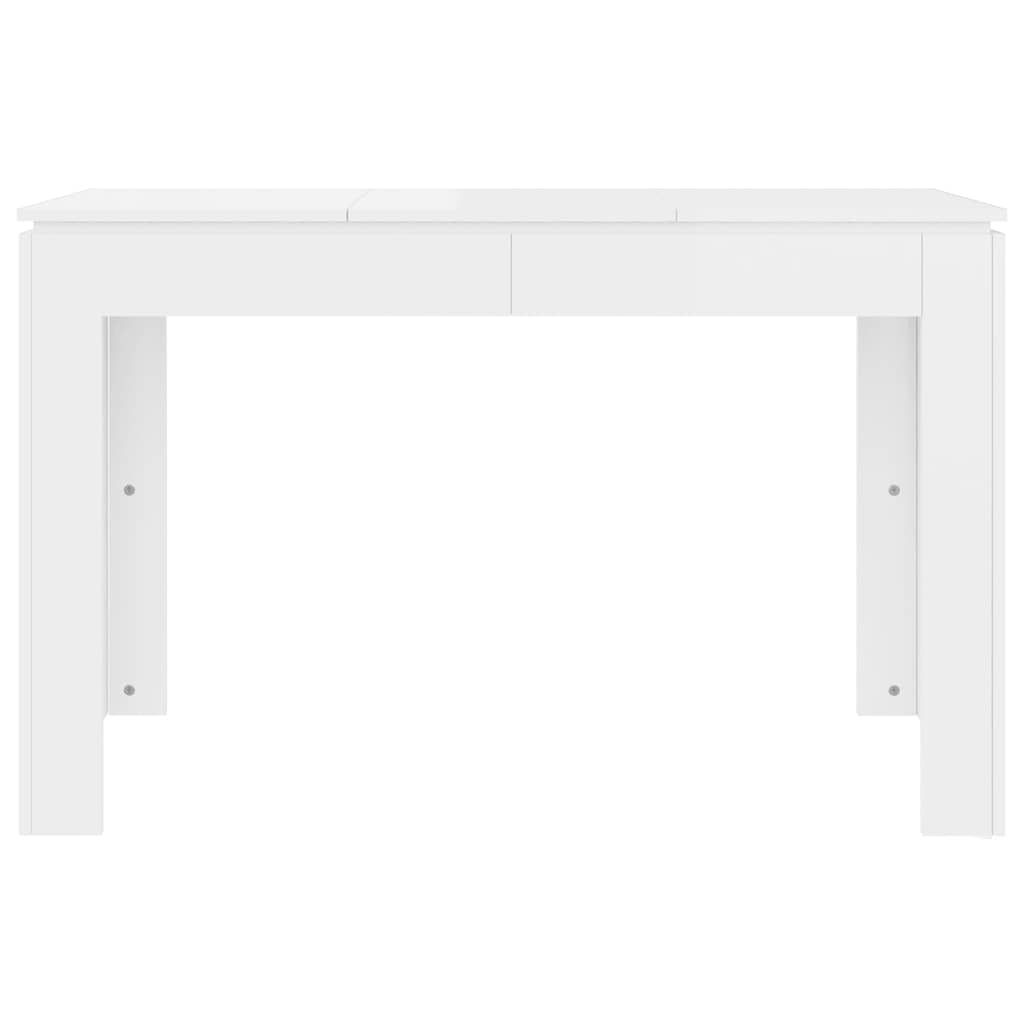 Esstisch Hochglanz-Weiß 120x60x76 cm Holzwerkstoff