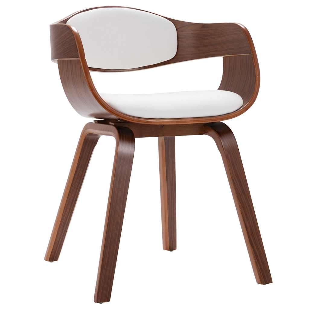 Dining room chairs 2 pcs. bentwood and imitation leather