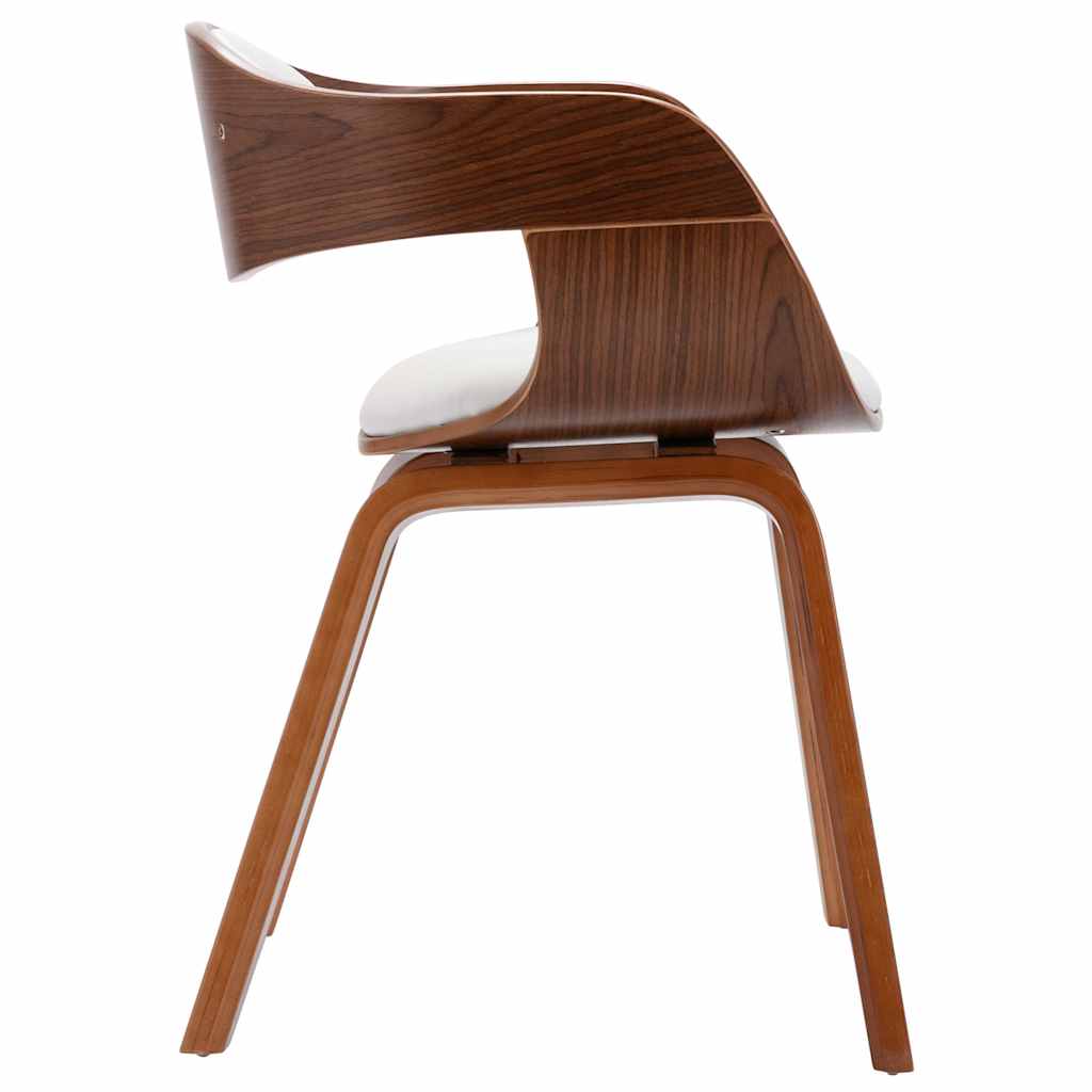 Dining room chairs 2 pcs. bentwood and imitation leather