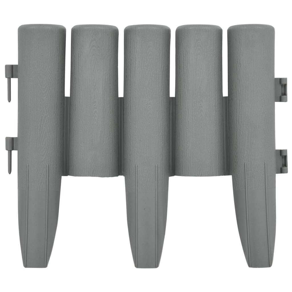 Rasenkanten 36 Stk. Grau 10 m PP