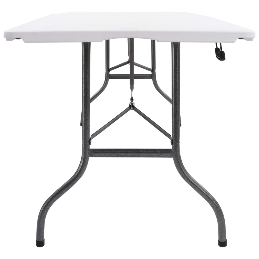 Garden Table Foldable White 180x72x72 cm HDPE
