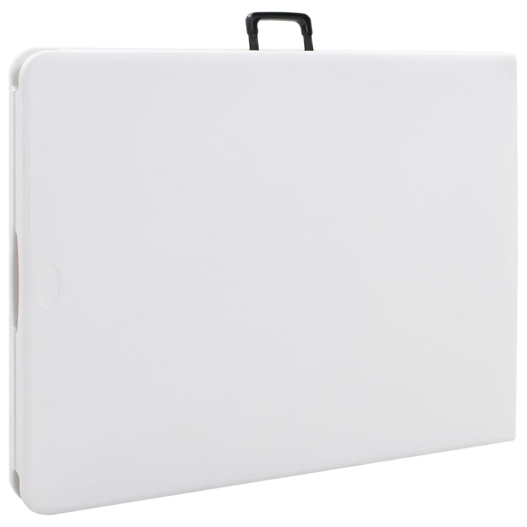 Garden Table Foldable White 180x72x72 cm HDPE