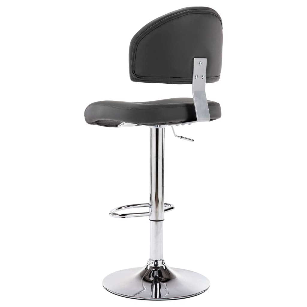 Barhocker 2 Stk. Grau Kunstleder