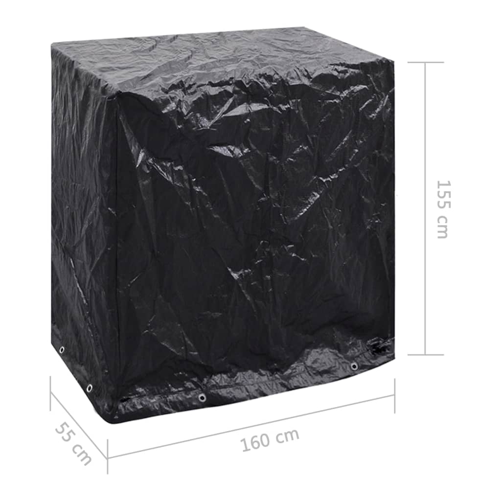 Covers for garden furniture and table tennis tables 160x55x182cm