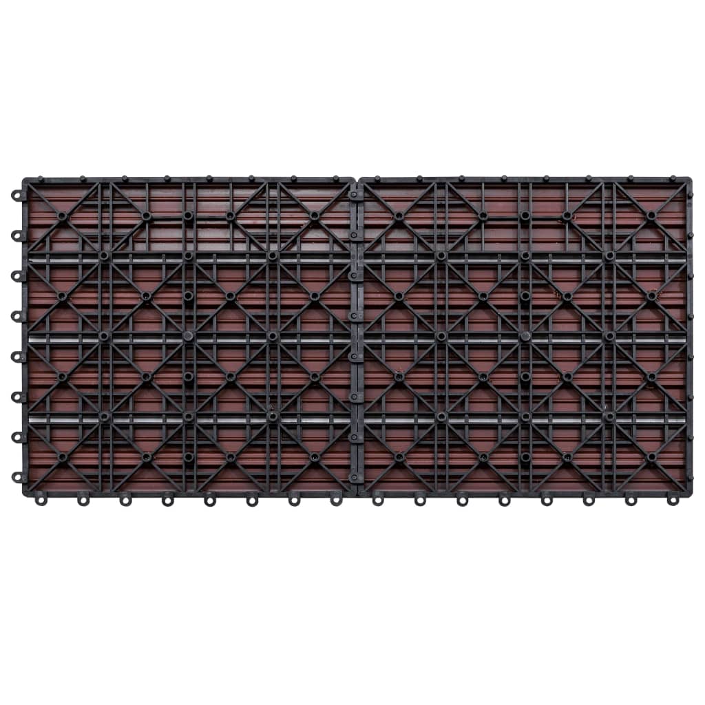 WPC tiles 60×30 cm 6 pcs. 1m² Brown