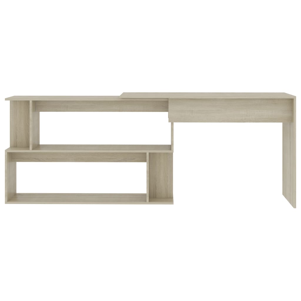 Corner Desk Sonoma Oak 200x50x76 cm Wood Material
